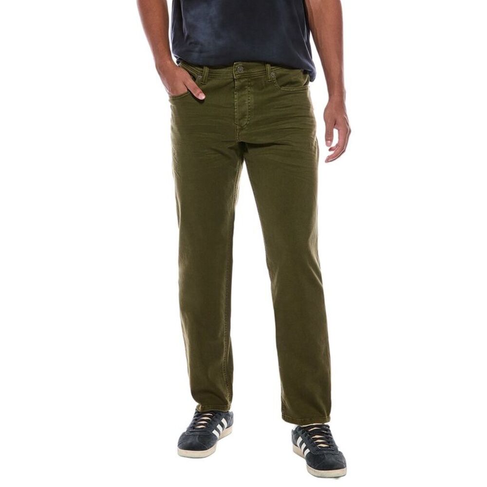 Diesel Mens Solid Denim Trouser, Green